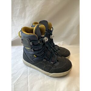 Lowa Kids Hiking Boots Gray Size 12.5 K Boy Girl Fuzzy‎ Inside